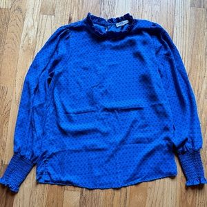 Maison d’Amelie blouse blue flower